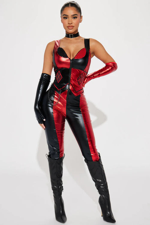 Vicious Ex Girlfriend 4 Piece Costume Set - Black/Red