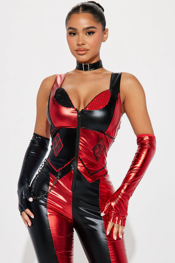 Vicious Ex Girlfriend 4 Piece Costume Set - Black/Red