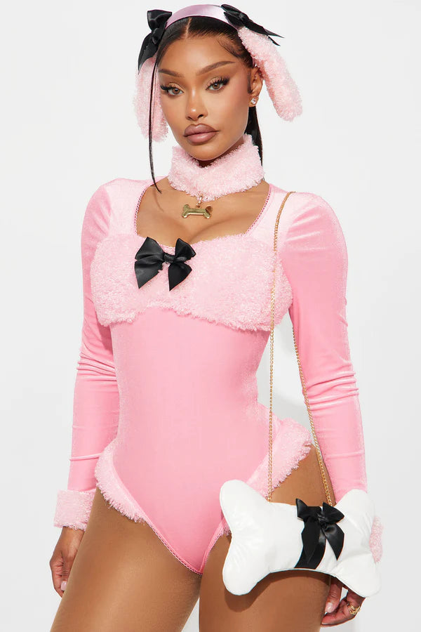 Frenchie Poodle 3 Piece Costume Set - Pink